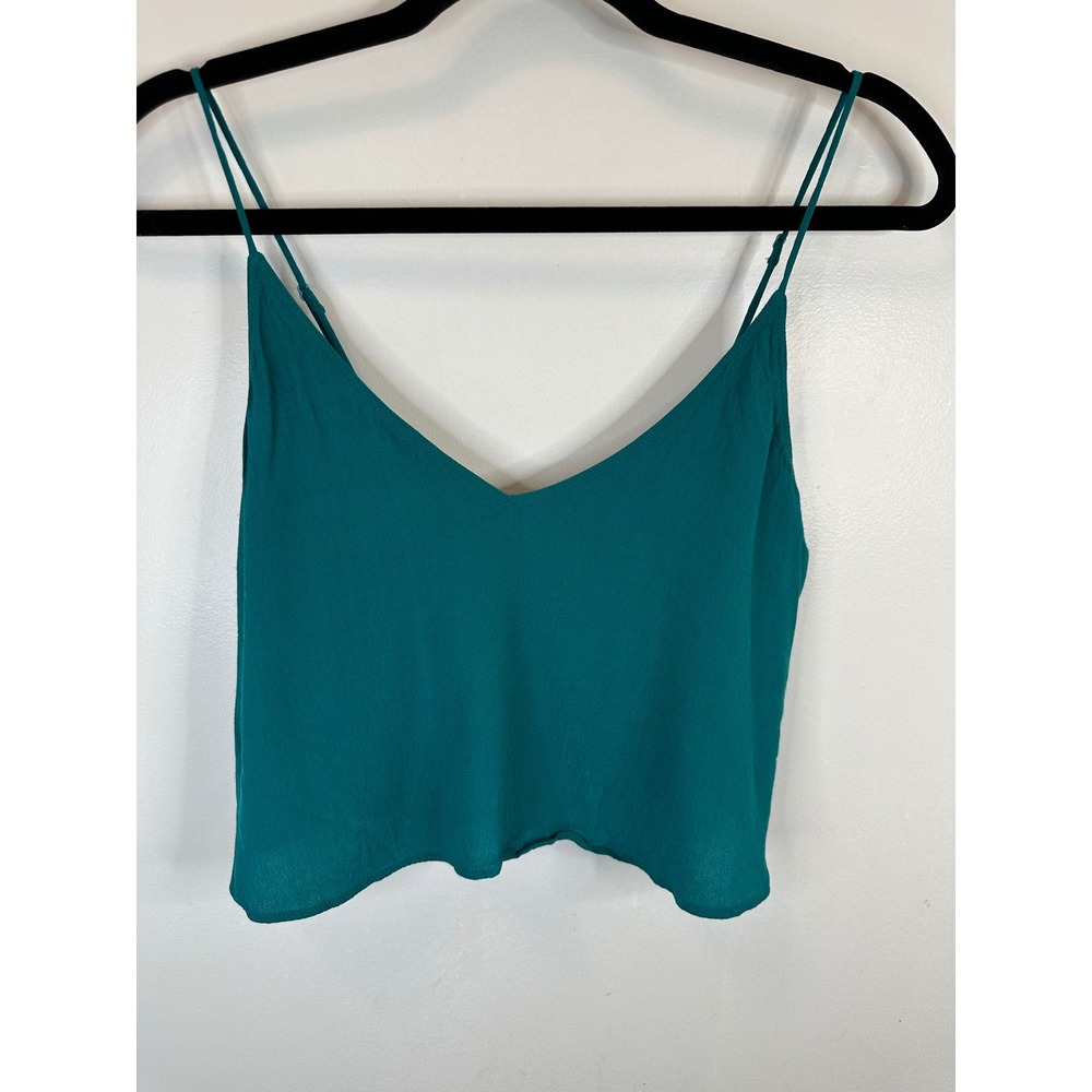 Wilfred Free Teal Green Cami Top Sleeveless Blouse‎ XXS